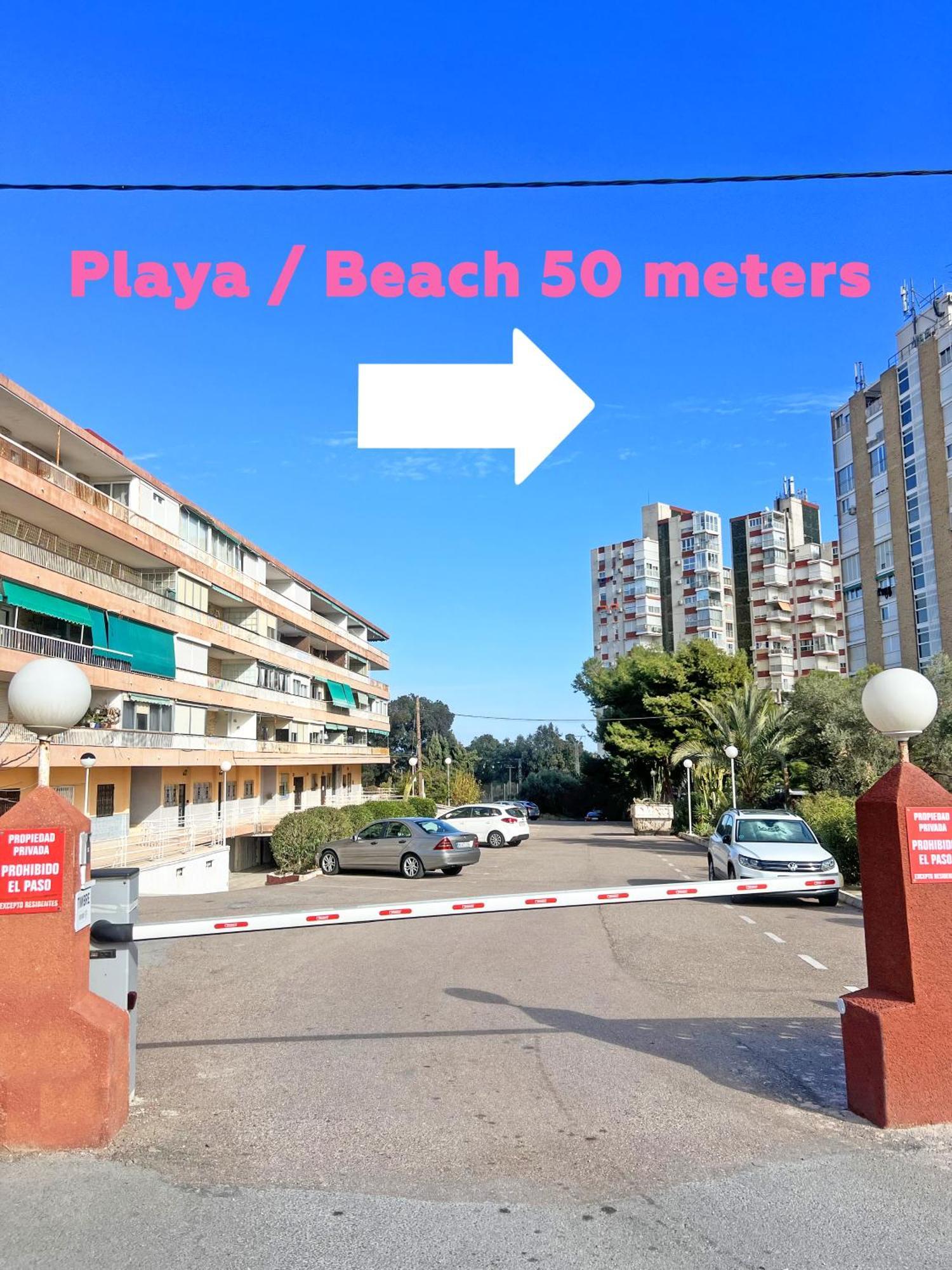 알리칸테 A 100M De La Playa. 2 Hab. A/C 아파트 외부 사진